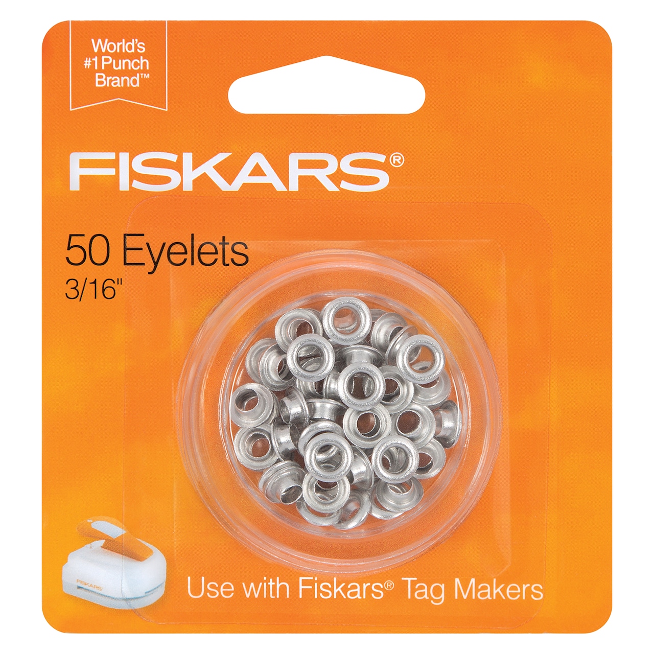 6 Packs: 50 ct. (300 total) Fiskars® Silver Eyelets